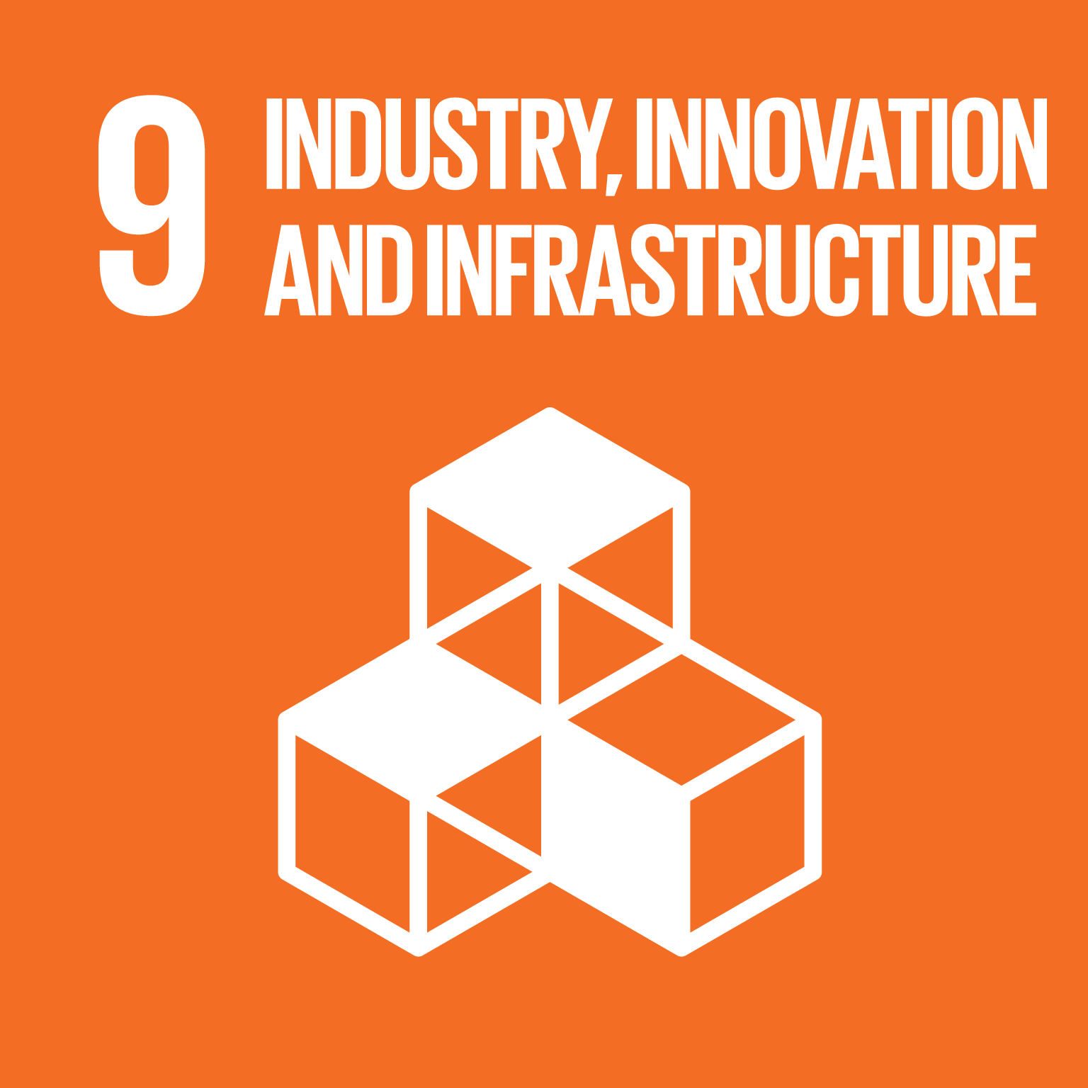 SDGS Logo 09 By Universitas Teknologi Digital Indonesia